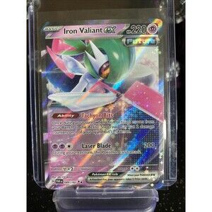 Pokemon Iron Valiant ex Double Rare Holo Paradox Rift 2023 089/182
